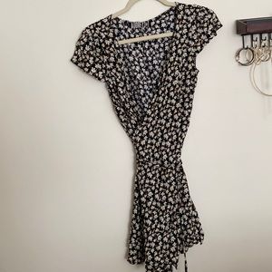 Floral wrap dress